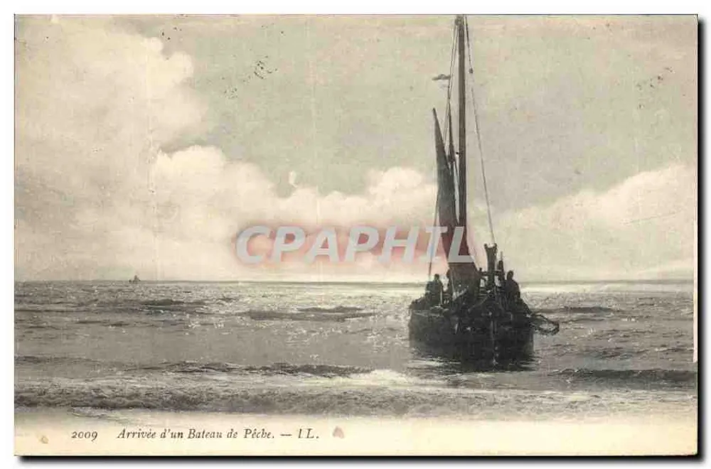 Chegada de um Barco de Pesca — I.L. - Frente