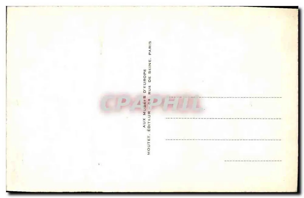 Henri IV — Gravurporträt — Verlag Moutet, Paris - Rückseite