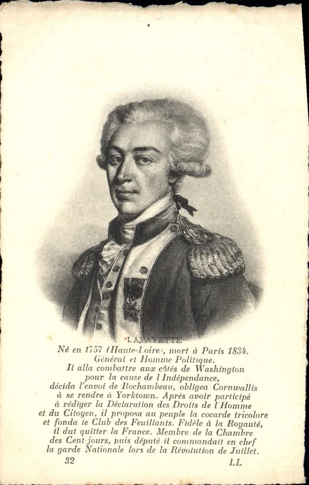 Marquis de Lafayette — General und Politiker — LL n°32 - Vorderseite