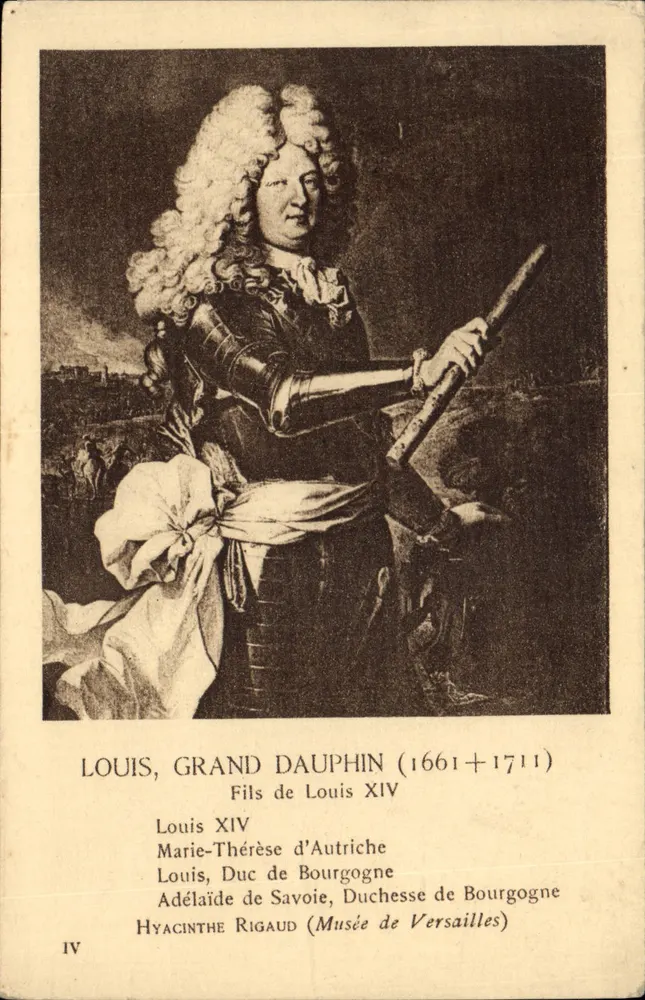 Louis, Großherzog von Frankreich — Sohn von Ludwig XIV — Hyacinthe Rigaud (Musée de Versailles) — Serie IV - Vorderseite