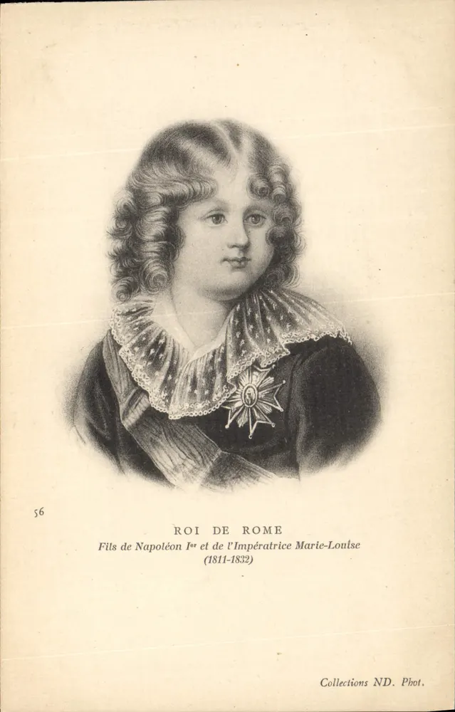 Rei de Roma — Retrato de criança — Coleções ND. Fot. - Frente
