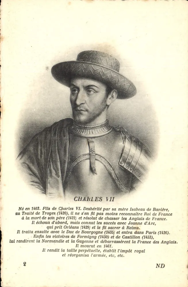 Carlos VII — Rei da França — - Frente