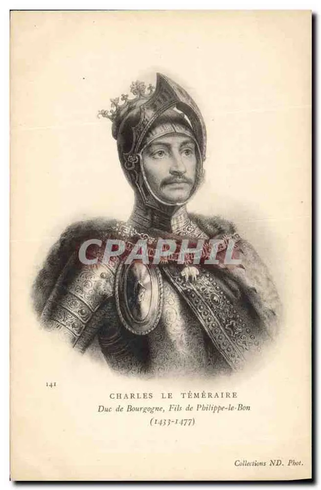 Charles der Kühne — Herzog von Burgund (1433-1477) — Collections ND. Phot. - Vorderseite