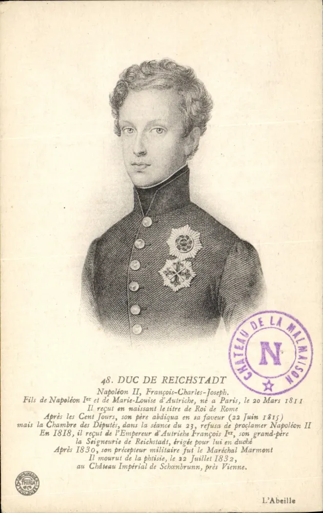 Napoléon II, François-Charles-Joseph — Herzog von Reichstadt — L'Abeille, n°48 - Vorderseite
