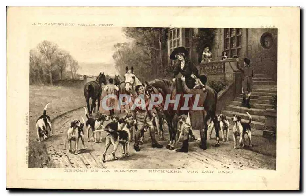 Rückkehr vom Jagden — U.S. Sanlerson Wells, Pinky — H. & A. Paris - Vorderseite