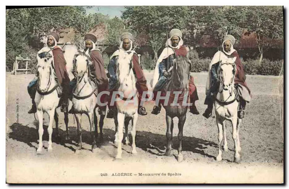 Algerien — Spahis-Manöver — Hébert & Cie, n° 249 - Vorderseite