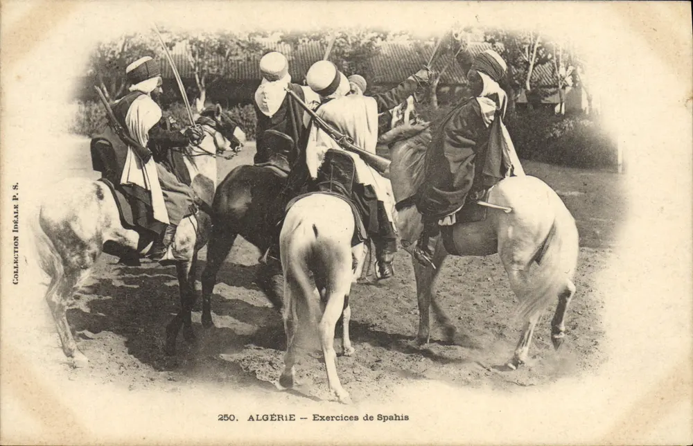Algerien — Spahis-Übungen — Sammlung Idéale P. S. n° 250 - Vorderseite