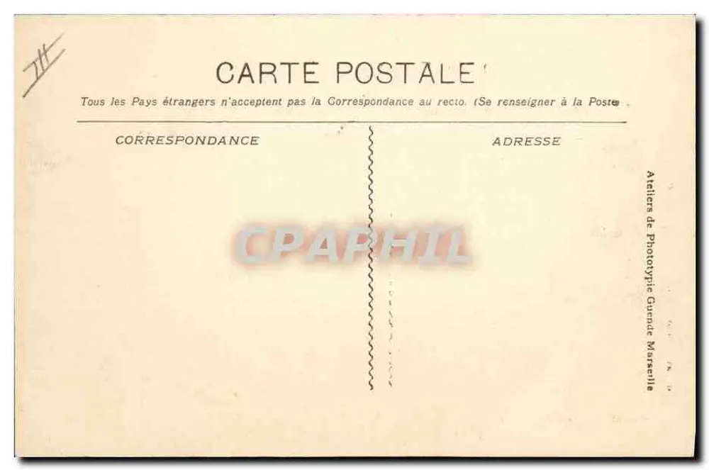 Marseille, Exposição Colonial 1906 — Os Intérpretes — Rosenthal e Cassan, Editores - Verso