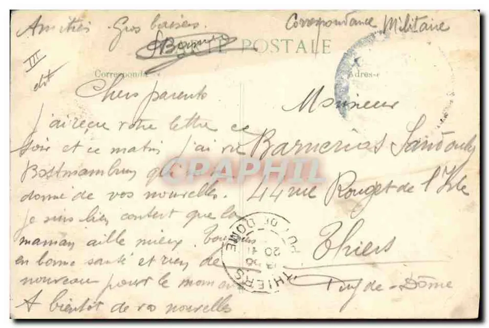 Spahis Algériens cassant la croute — scène de rue avec deux chevaux — éditeur B.D. — 10me Série - Rückseite