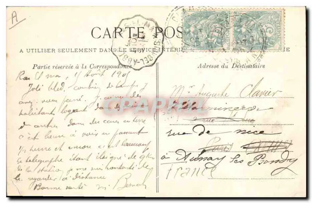 Argélia — Exercícios de Spahis - Verso