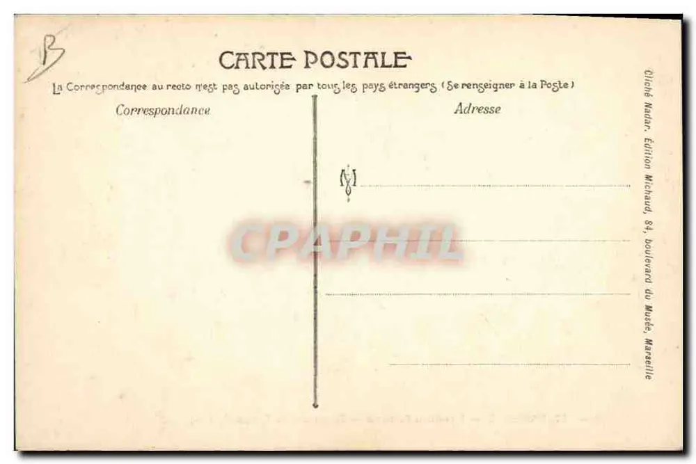 Marseille — Kolonialausstellung — Lager der algerischen Spahis — Edition Michaud - Rückseite