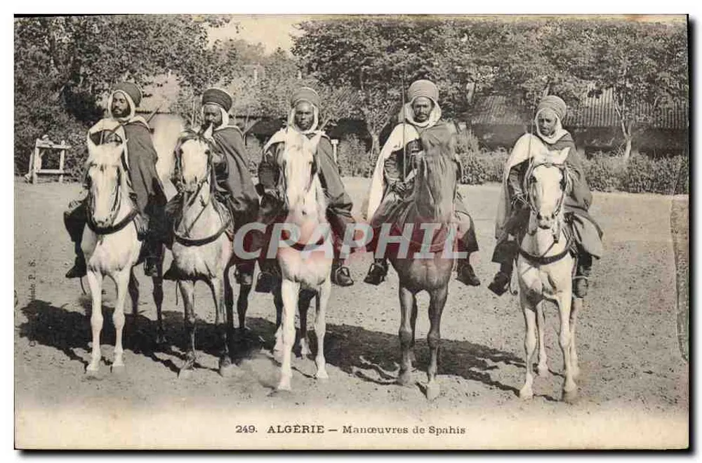 Algerien — Manöver der Spahis - Vorderseite