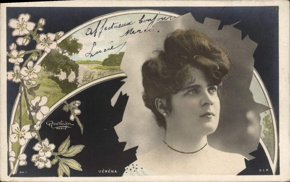 Porträt von VÉRÉNA — Verlag Reuithrîjer, Paris, Nr. 943 — S.I.P. - Vorderseite