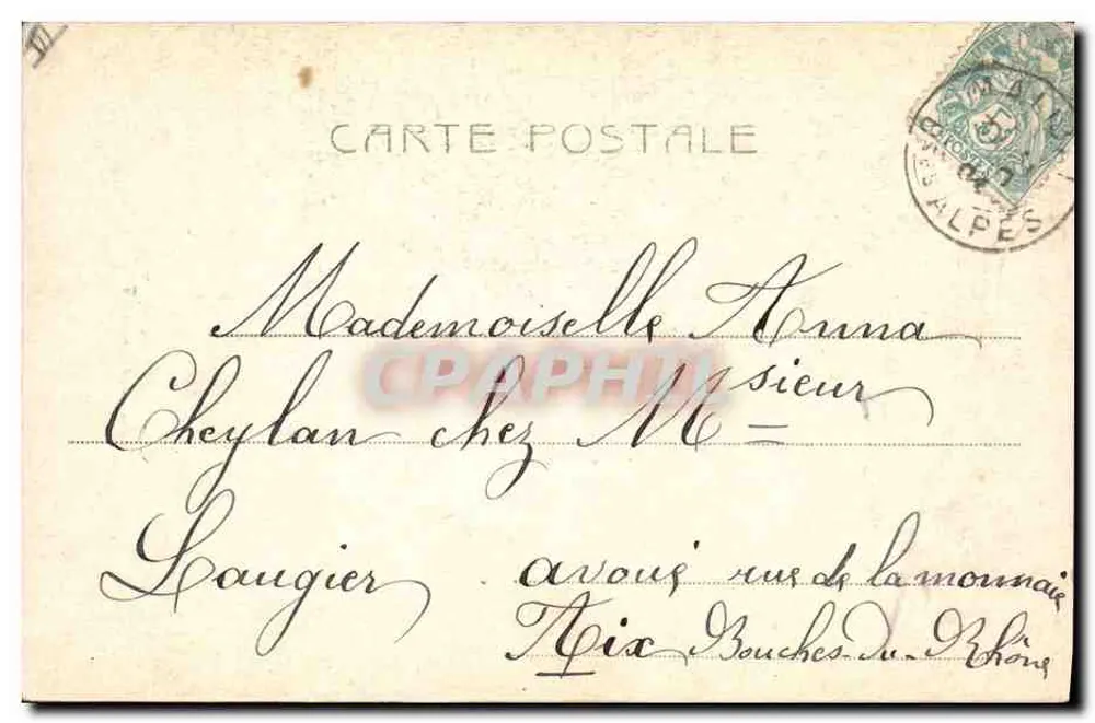 Frau in orientalischem Kleid — L. De Vriés — ALTEROGGA (LÉON) - Rückseite