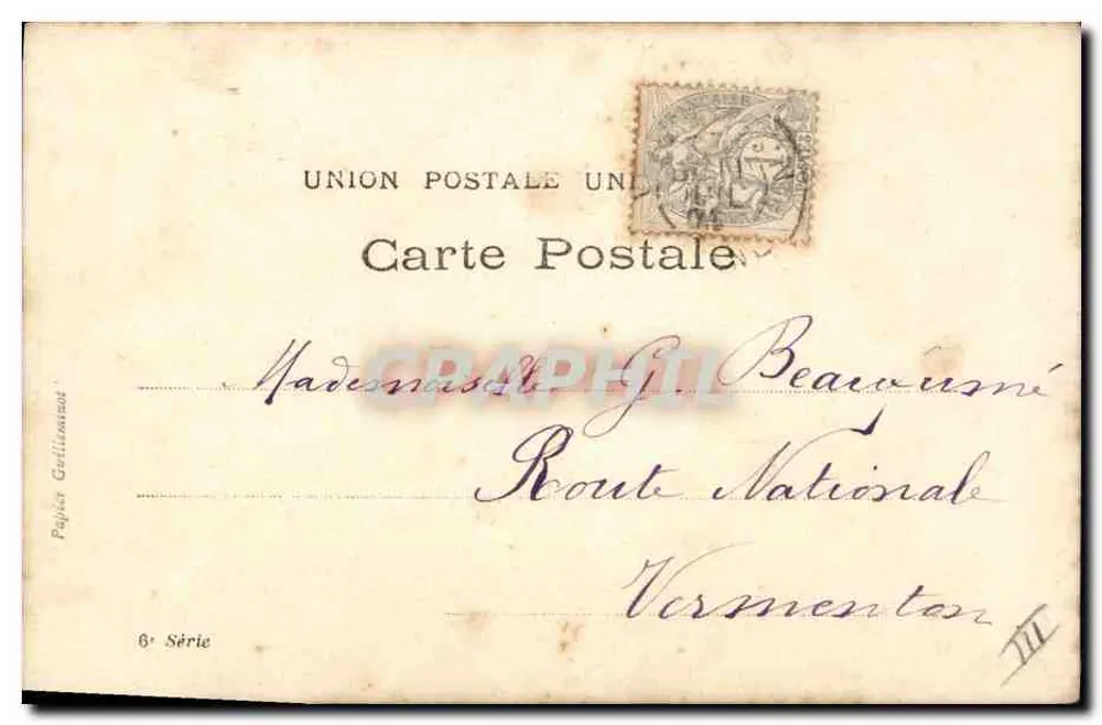 Frau in Kleid mit Mustern — Casino de Paris — Walery Paris - Rückseite