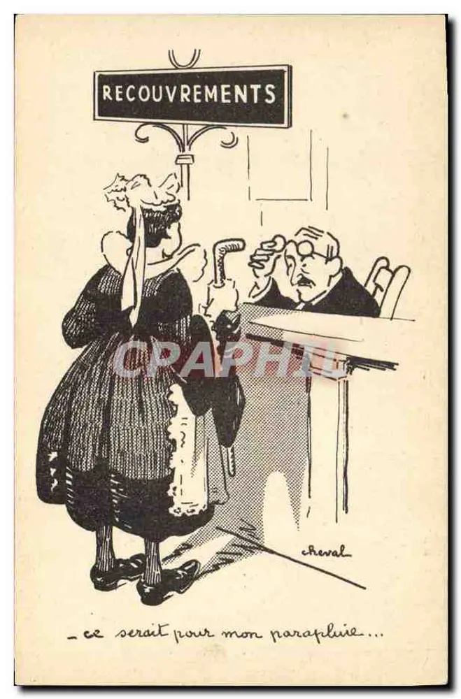 Zollamt — Karikatur von Cheval - Vorderseite