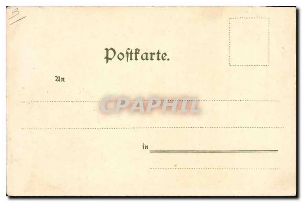 Couple sous parapluie — scène de romance avec Cupidon — éditeur Theo. Stroeker's Kunstverlag, Nürnberg, n°4 - Rückseite