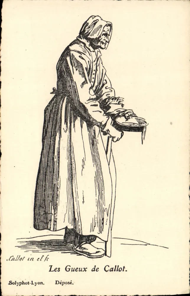 Die Bettler von Callot — Solyphot-Lyon, n°10 - Vorderseite