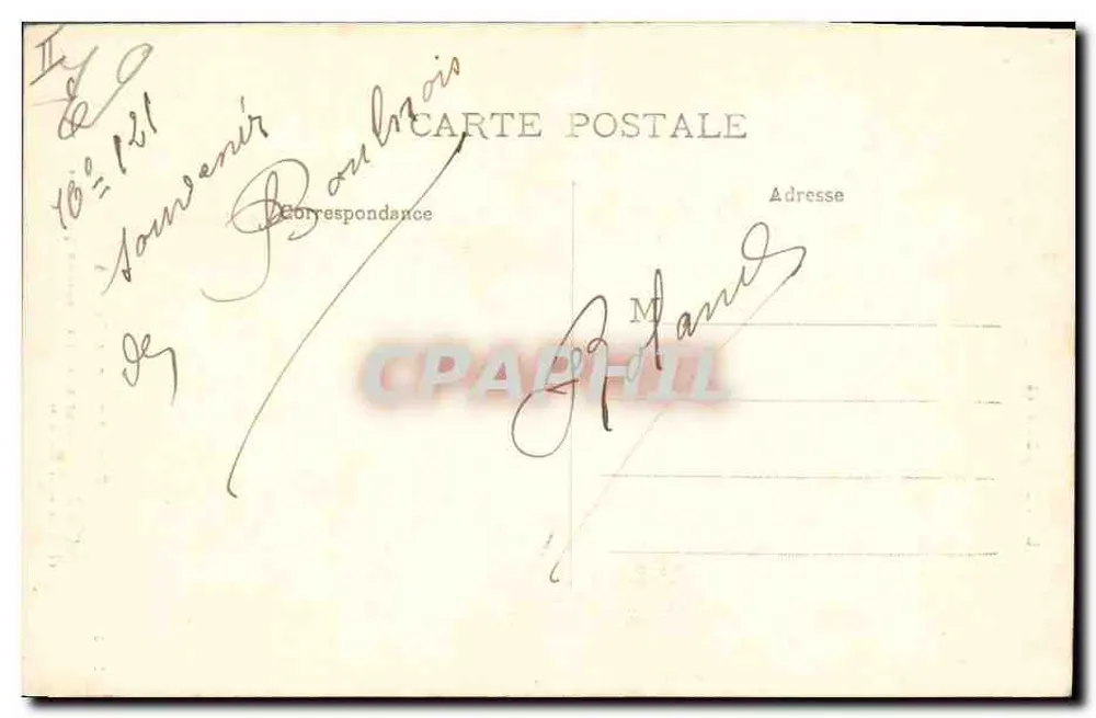 Partida para o Mercado — Le Bourbonnais — n°3098 - Verso