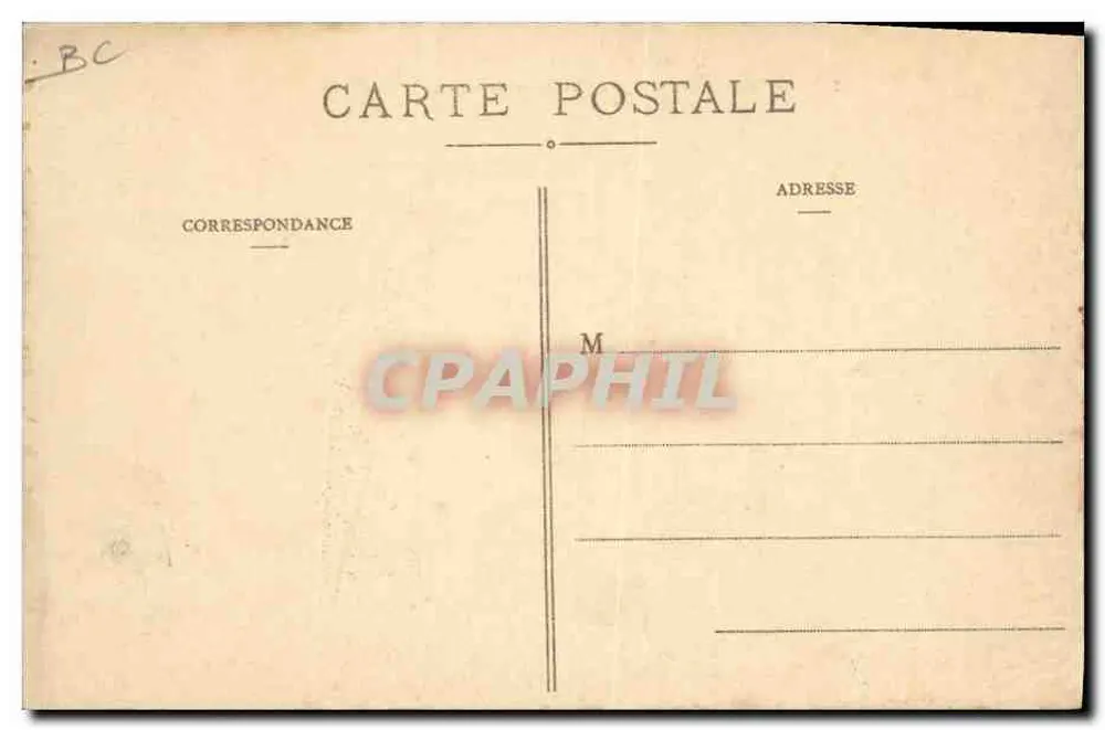L'Auvergne — 3 Meter hohe Schneegrube — M.T.L. n°3470 - Rückseite