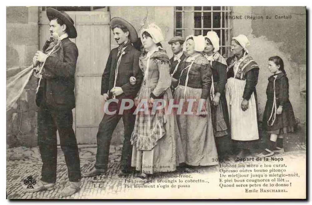 Notre-Dame-de-Verne (Region Cantal) — Abreise der Hochzeit — Émile Bancharel - Vorderseite