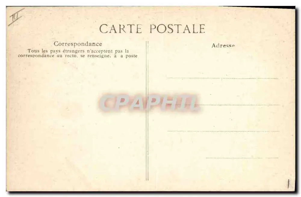 A Auvergne pitoresca — Guardiã de ovelhas (no talude) — V.D.C. n°2049 - Verso
