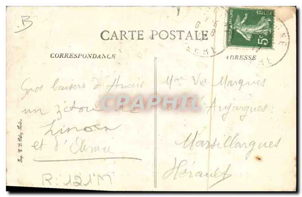 L'Auvergne pittoresque — Filatures de Chanvre — Éditeur BIS - Verso