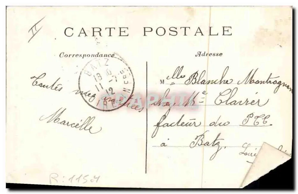 Tipos Auvergnats — L'Hirondelle, Paris — L'Hirondelle Paris - Verso