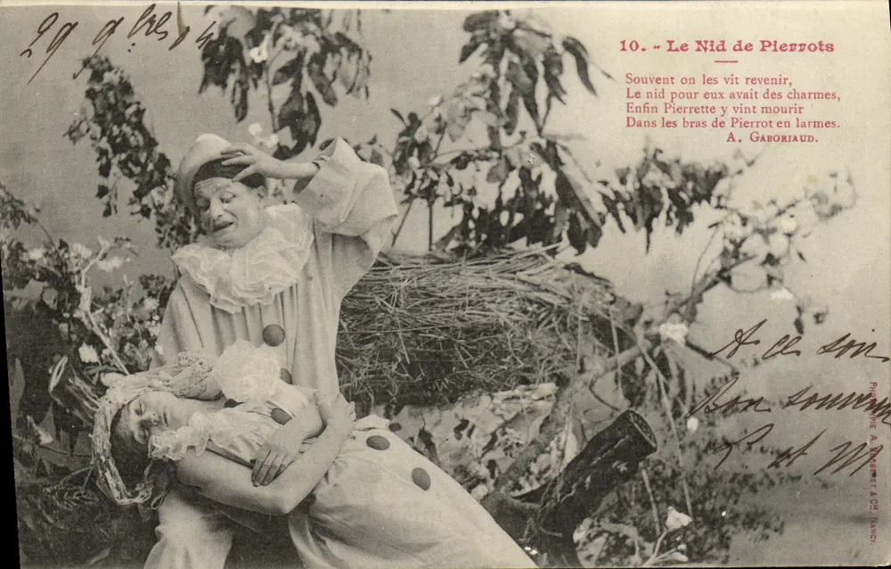 Der Nid de Pierrots — Theater Szene — Phototype A. Gaboriaud, NANCY - Vorderseite
