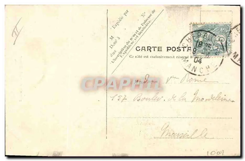 Limpeza de um barco — Moulinay, No. 99 — V.A.P. Paris - Verso