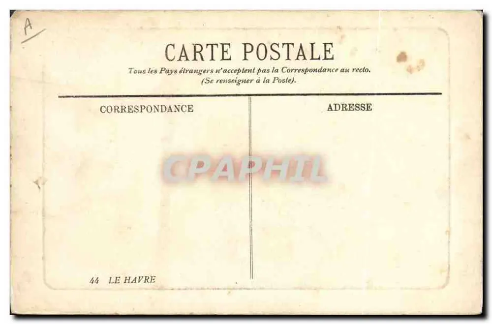Le Havre — Marin e Pescadores — L.S. - Verso