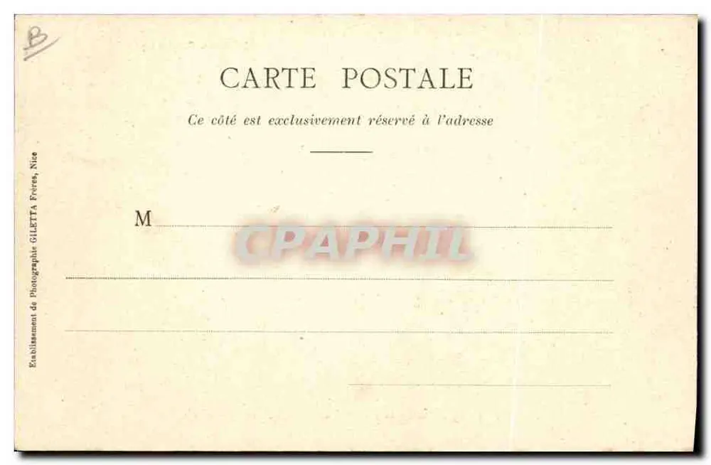 St-Raphaël — Retorno da Pesca — Edição Gilettta, fotografia, Nice, n° 1604 - Verso