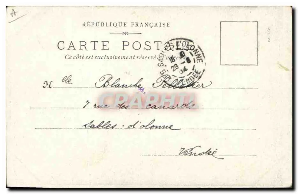 Pescador de Camarões — P. Grognot, Paris — n° 313 - Verso