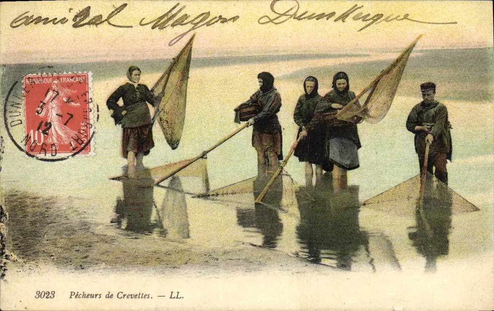 Pescadores de camarões — LL. — DUNKERQUE - Frente