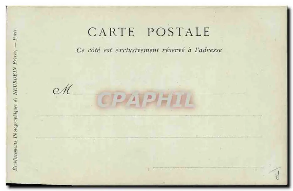 Mirabeau (Honoré-Gabriel Riquetti, conde de) — retrato gravado — Établissements Photographiques de Neurdein, Paris, n° 188 - Verso