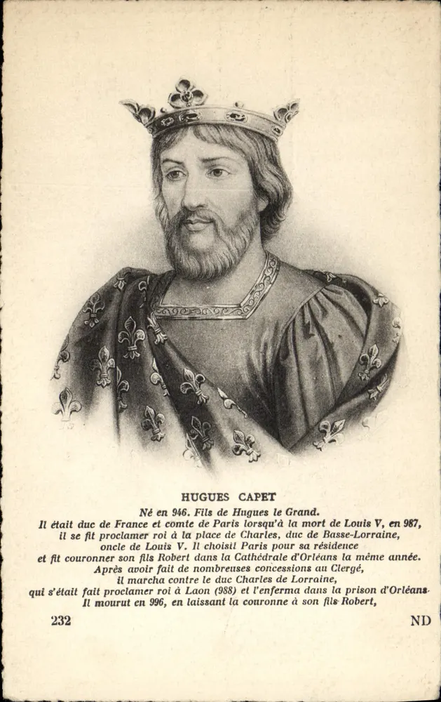 Hugues Capet — König von Frankreich — Nr. 232 - Vorderseite