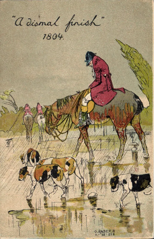 Jagd auf Hunde — Katastrophaler Abschluss — O. Anders, Serie A.S. W. - Vorderseite