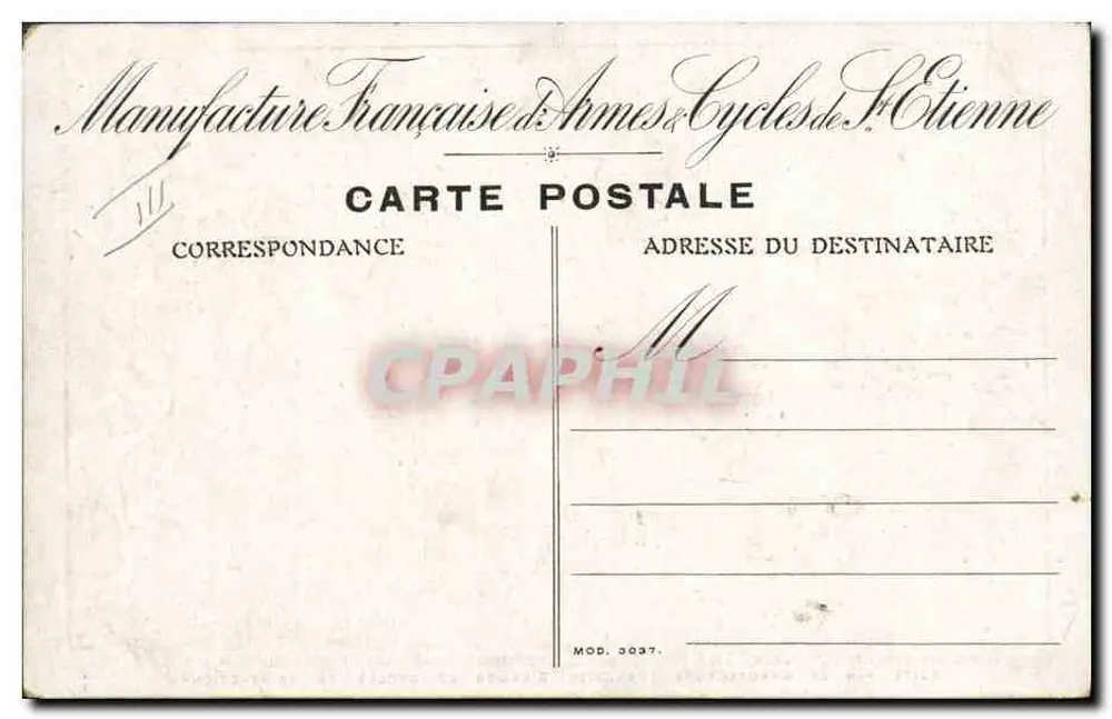 Zwei Artois-Briquet-Jagdhunde — Gravur aus dem Album 'Les Chiens, le Gibier et ses Ennemis' — von der französischen Waffen- und Fahrradfabrik Saint-Étienne - Rückseite