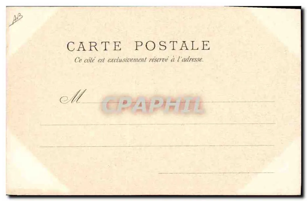 Os Artistas da "Comédie Française" em seu Quarto — M. Albert Lambert Filho — Série 804-4, Ed. Raphael Téor & Filhos, Paris - Verso