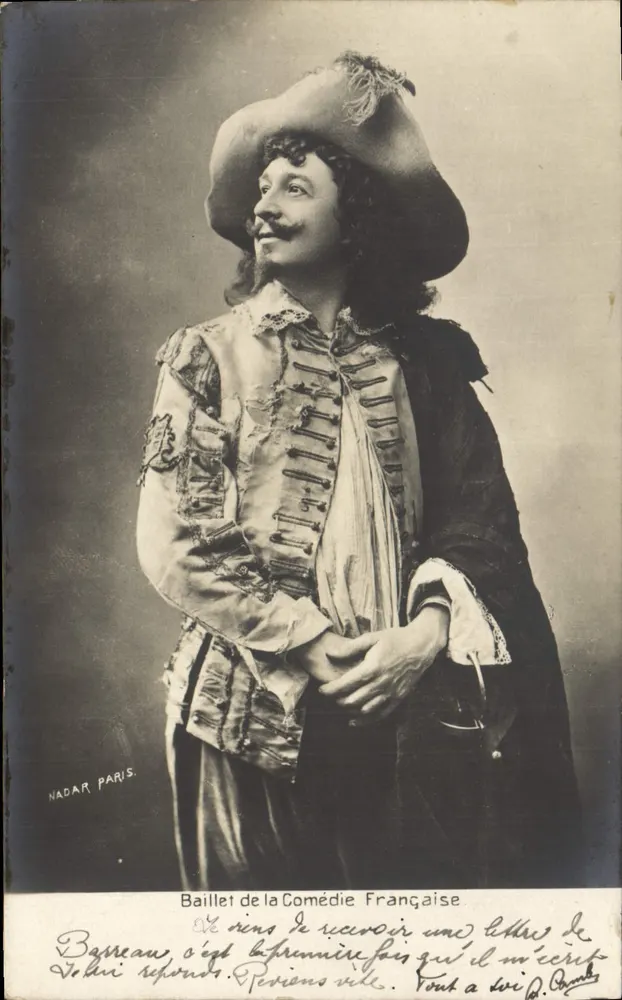 Barréau — Schauspieler der Comédie Française — fotografiert von Nadar - Vorderseite