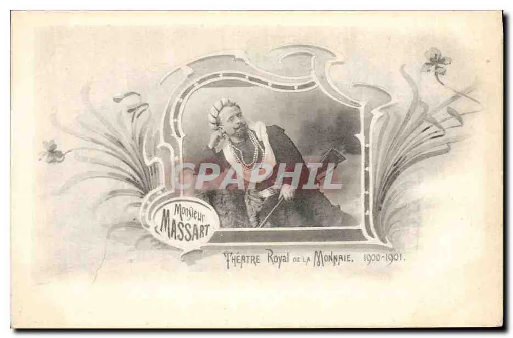 Herr Massart — Königliches Theater der Münze, 1900-1901 — Verlag nicht sichtbar - Vorderseite
