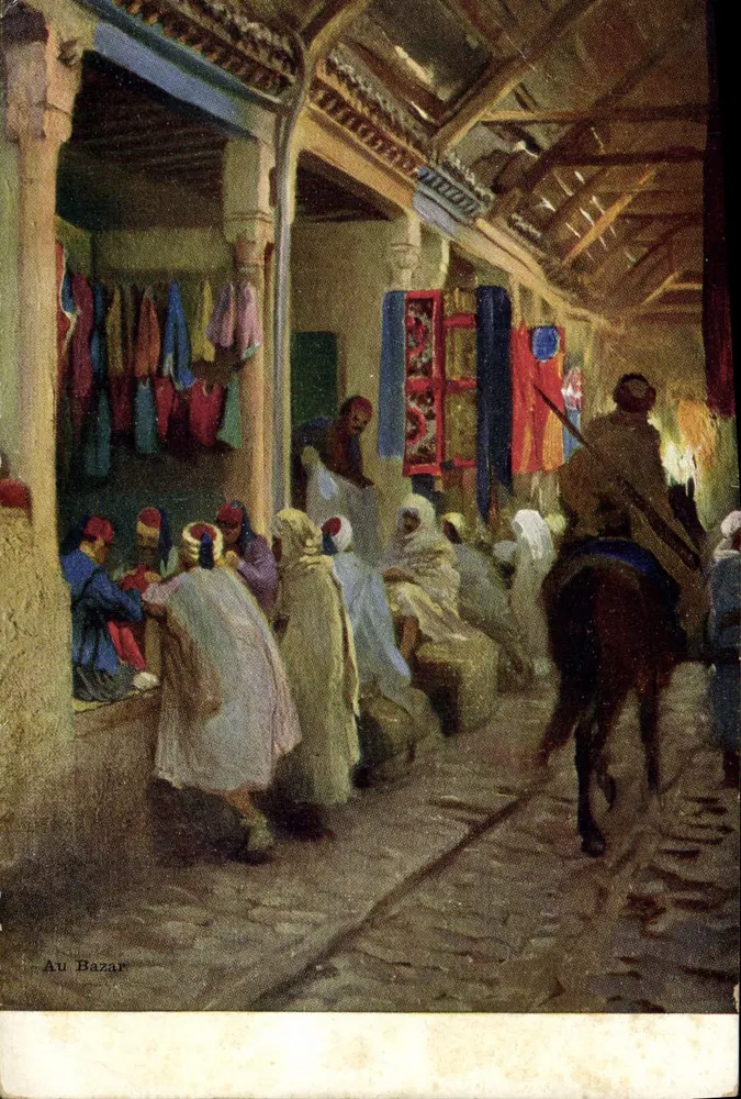No Bazar — cena de mercado oriental — editor R.A.D. n° 0.31 - Frente