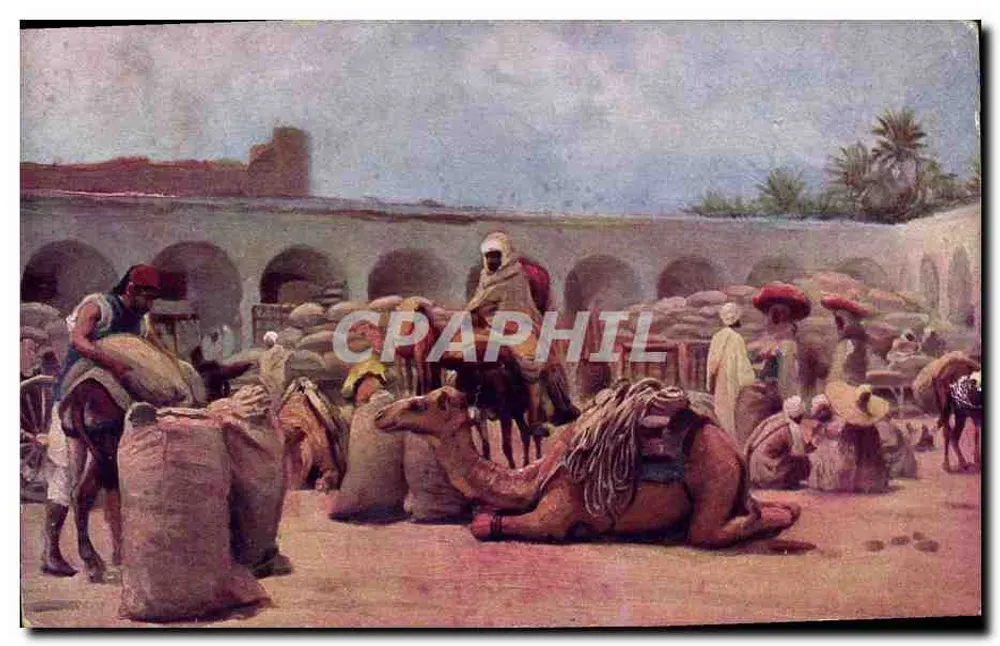 Mercado de camelos — Marrocos — editor R 165 - Frente
