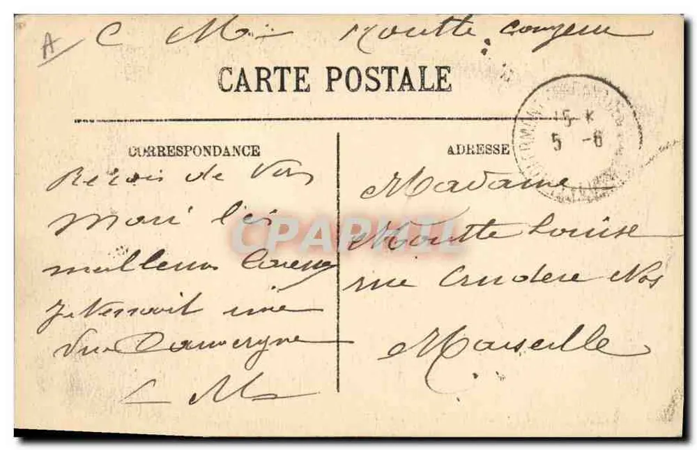 Tipos de Auvergne — Um Batismo — LL. n°28 - Verso