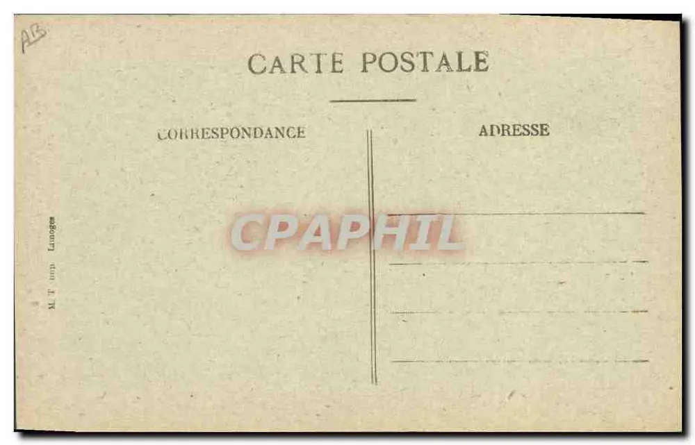 Uma Bourbonnaise — O Bourbonnais Pittoresco — M.T. (Lanôges) n°3515 - Verso
