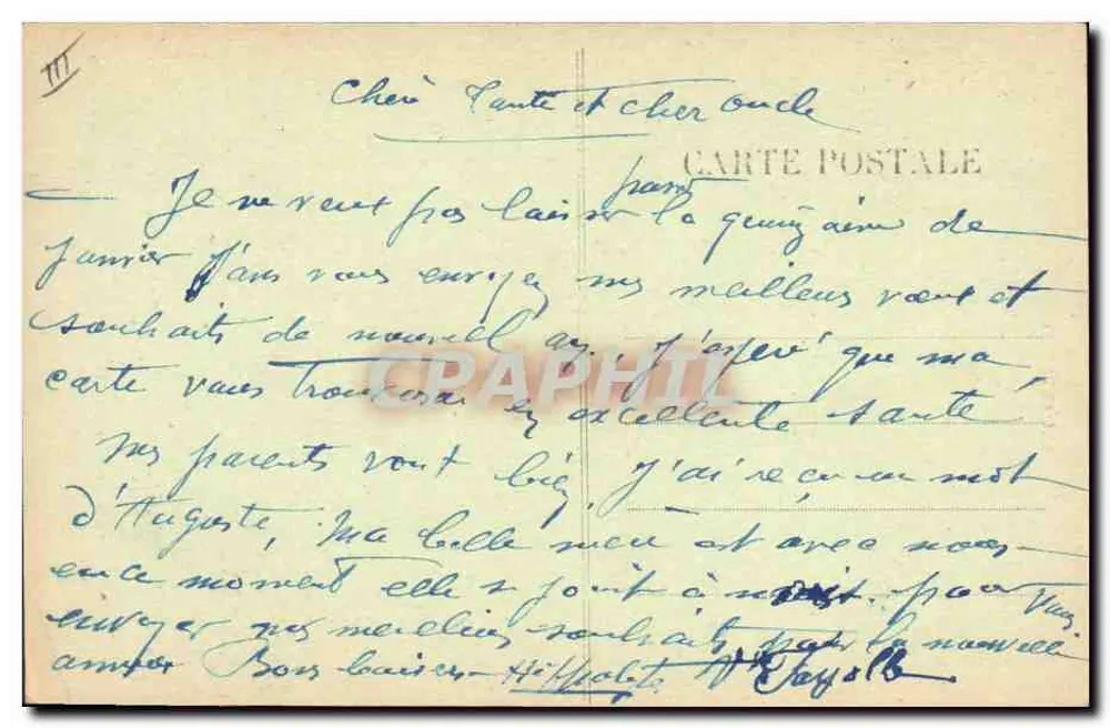 Os Sapatos — A Auvergne — Marius VERSEPUY, Barda Arverne - Verso