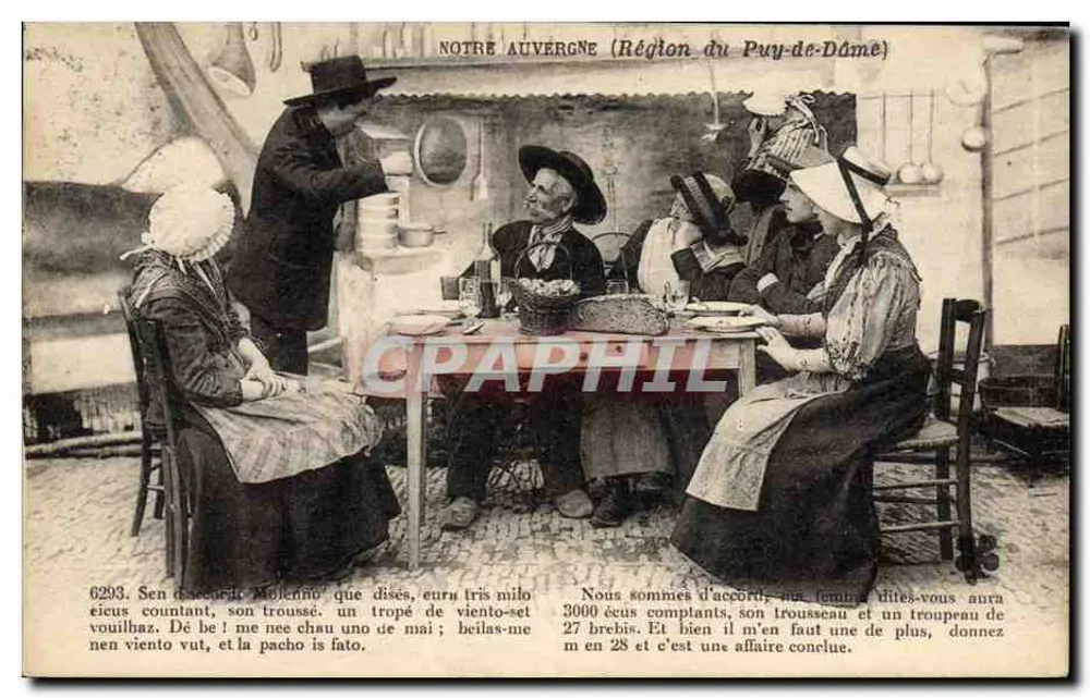 Unsere Auvergne (Region Puy-de-Dôme) — Lokale Szene — unbekannter Verleger, Nr. 6293 - Vorderseite