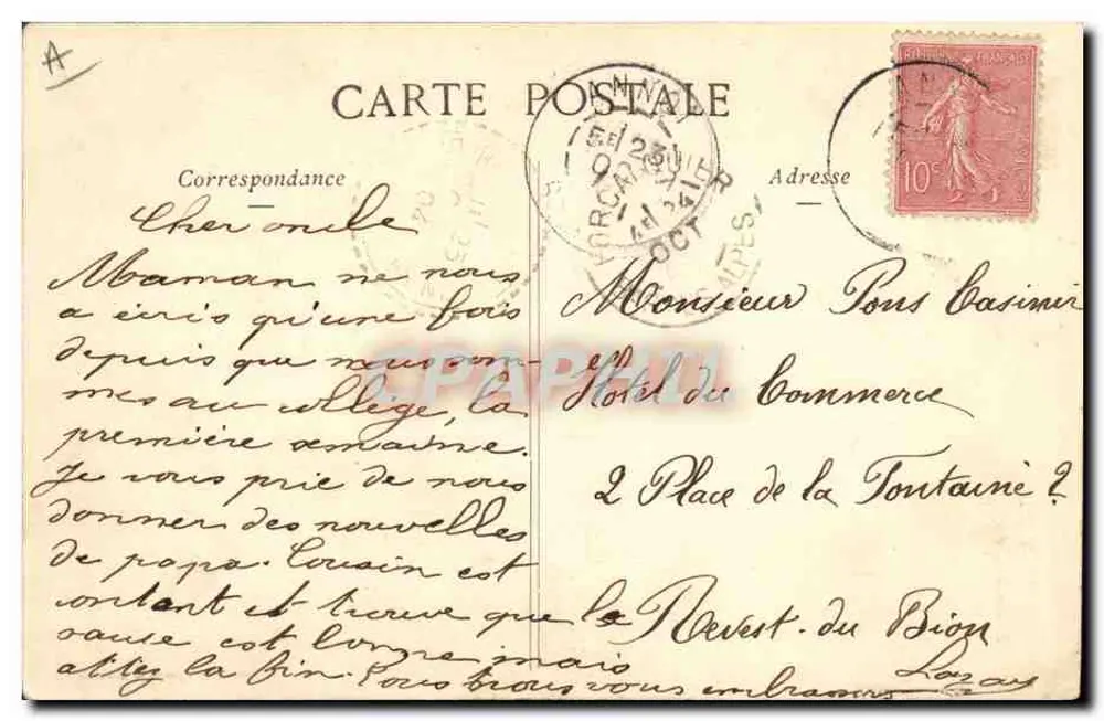 M. VATEL — Satisfaction — Photographie A. BERNARD & Cie, Nancy - Rückseite