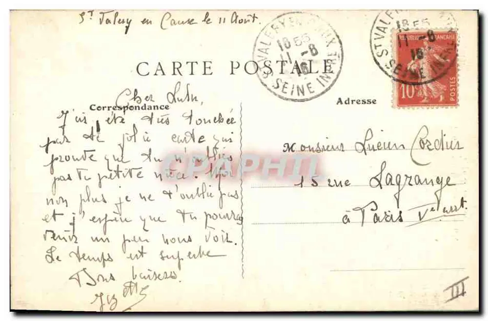 Normandse visser — Type Pécbeur — L.E. LORAL (Seine-Inférieure) n°336 - Achterkant