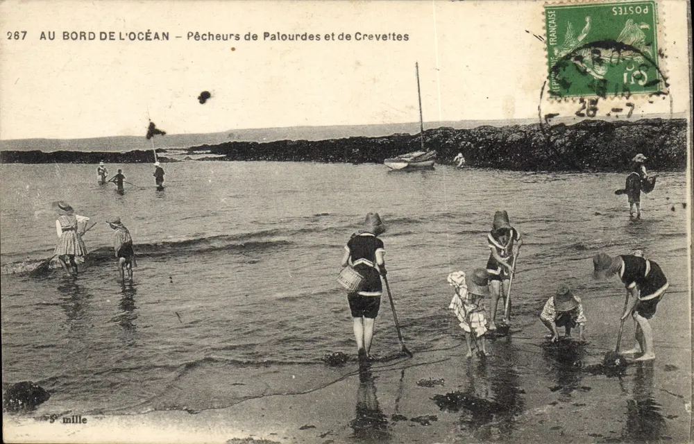 Am Ufer des Ozeans — Muschelfischer und Garnelenfischer — 5. Meile - Vorderseite